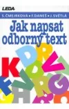 Jak napsat odborný text