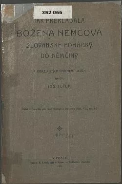 Jak překládala Božena Němcová slovanské pohádky do němčiny