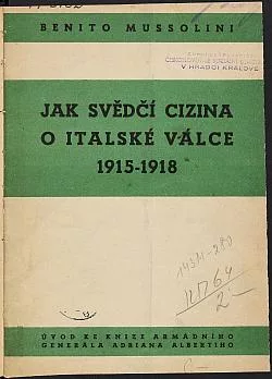 Jak svědčí cizina o italské válce 1915-1918