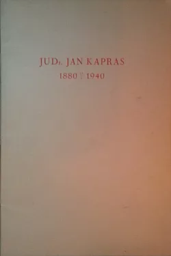 Jan Kapras 1880-1940