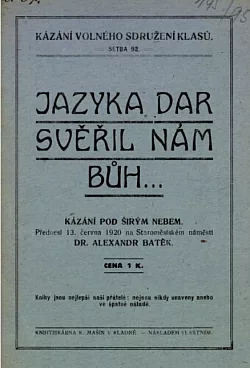 Jazyka dar svěřil nám Bůh