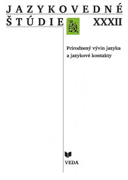 Jazykovedné štúdie XXXII.