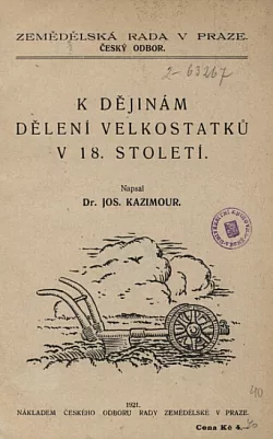 K dějinám dělení velkostatků v 18. století