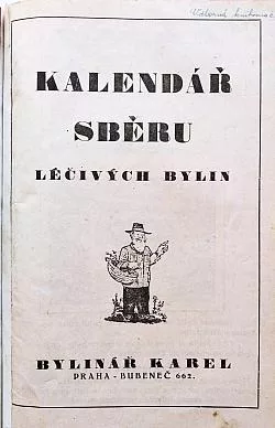 Kalendář sběru léčivých bylin