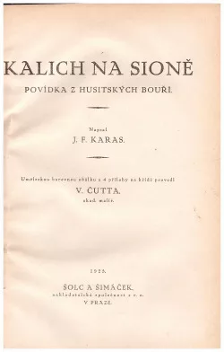 Kalich na Sioně