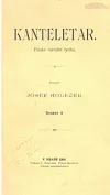 Kanteletar - finská národní lyrika. Sv. 2