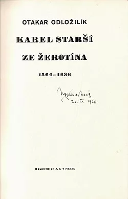 Karel starší ze Žerotína (1564-1636)