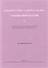 Katalog listin a listů k VII. dílu Českého diplomatáře I.