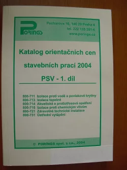 Katalog orientačních cen stavebních prací 2004 PSV - 1. díl