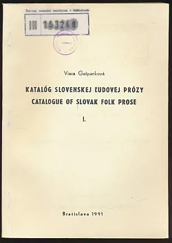 Katalóg slovenskej ľudovej prózy I.