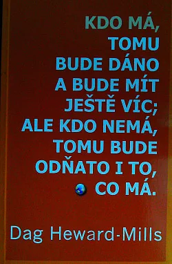 Kdo má, tomu bude dáno a bude mít ještě víc; ale kdo nemá, tomu bude odňato i to, co má.