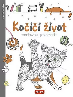 Kočičí život - Omalovánky pro dospělé