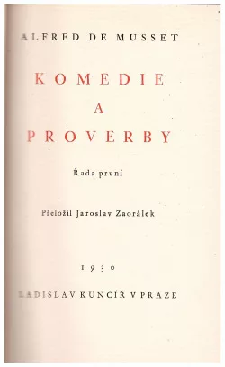 Komedie a proverby, řada první