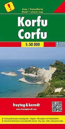 Korfu, automapa 1 : 50 000