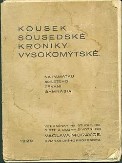 Kousek sousedské kroniky vysokomýtské