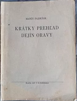 Krátky prehľad dejín Oravy