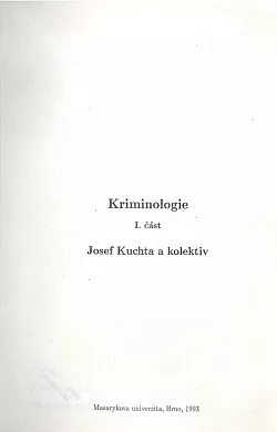 Kriminologie I.