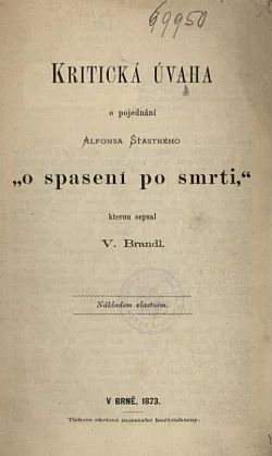 Kritická úvaha o pojednání Alfonsa Šťastného o spasení po smrti