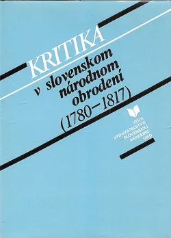 Kritika v slovenskom národnom obrodení (1780-1817)
