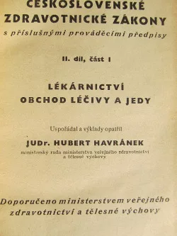 Lékárnictví - obchod léčivy a jedy
