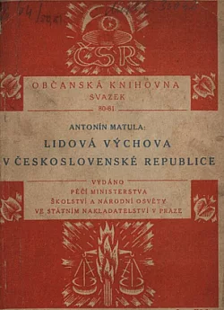 Lidová výchova v Československé republice