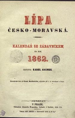 Lípa česko - moravská 1862