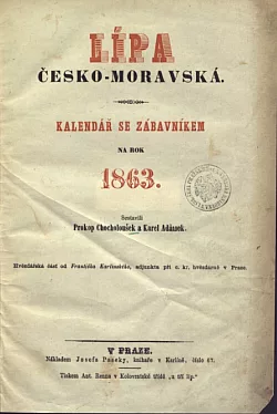 Lípa česko - moravská 1863