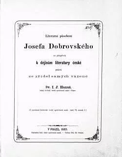 Literární působení Josefa Dobrovského co příspěvek k dějinám literatury české