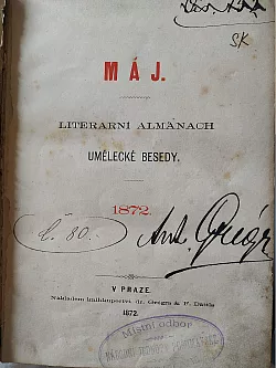 Máj - literární almanach Umělecké besedy