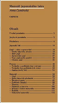 Manuál japonského laku