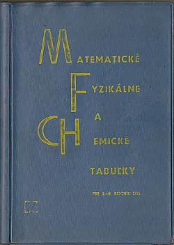 Matematické, fyzikálne a chemické tabuľky pre 7. až 9. ročník ZDŠ