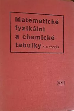 Matematické fyzikální a chemické tabulky maz