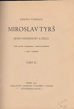 Miroslav Tyrš - jeho osobnost a dílo (II. díl)