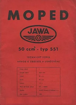 Moped Jawa 50 ccm - typ 551