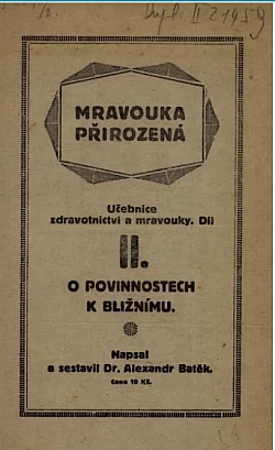 Mravouka přirozená - O povinnostech k bližnímu