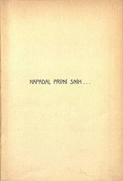 Napadal první sníh...