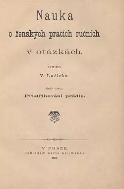 Nauka o ženských pracích ručních v otázkách- přistřihování prádla