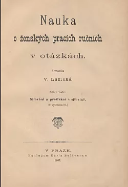 Nauka o ženských pracích ručních v otázkách- síťování
