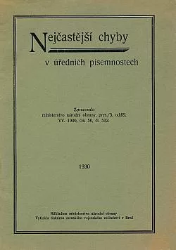 Nejčastější chyby v úředních písemnostech