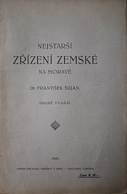 Nejstarší zřízení zemské na Moravě
