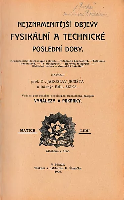 Nejznamenitější objevy fysikální a technické poslední doby