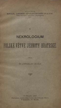 Nekrologium polské větve Jednoty bratrské