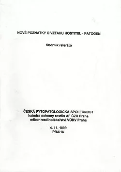 Nové poznatky o vztahu hostitel-patogen: Sborník referátů