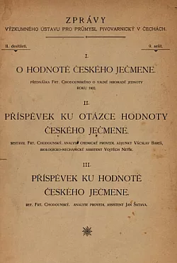 O hodnotě českého ječmene