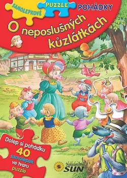 O neposlušných kůzlátkách - Samolepkové puzzle pohádky