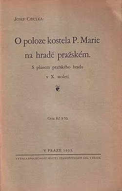 O poloze kostela P. Marie na Hradě pražském