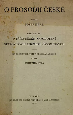 O prosodii české Díl II.