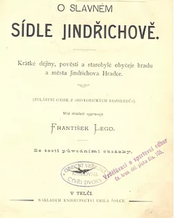 O slavném sídle Jindřichově