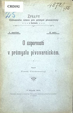 O úspornosti v průmyslu pivovarnickém