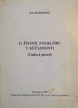 O živote folklóru v súčasnosti (Ľudová pieseň)